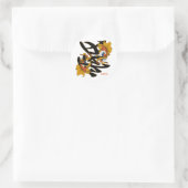 Kanji Koi Fish Love Ronde Sticker (Tas)