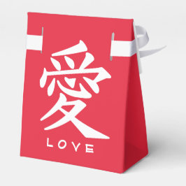 Kanji Love aangepaste tekst- en kleurgunstvakken Bedankdoosjes