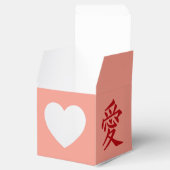 Kanji Love aangepaste tekst- en kleurgunstvakken Bedankdoosjes (Geopend)