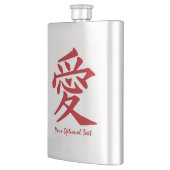 Kanji Love Custom Flask Heupfles (Links)