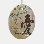 Kanji Love Design Custom Ornament Keepomwille (Rechts)