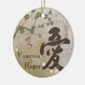Kanji Love Design Custom Ornament Keepomwille (Links)