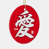 Kanji - Love- Keramisch Ornament (Rechts)