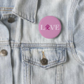 Kanji Love-knop Ronde Button 5,7 Cm (In situ)