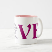 Kanji Love mok - kies stijl en kleur (Voorkant rechts)