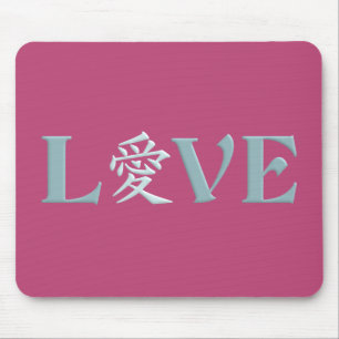 Kanji Love mousepad Muismat