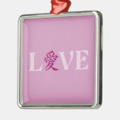 Kanji Love ornament, aanpasbaar Metalen Ornament (Links)