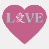 Kanji Love stickers (Voorkant)