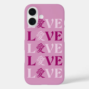 Kanji Love-telefoonzaken iPhone 16 Hoesje