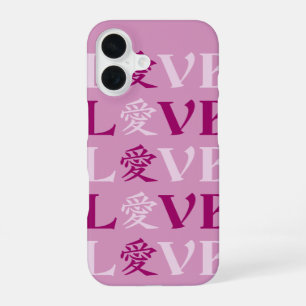 Kanji Love-telefoonzaken iPhone 16 Hoesje