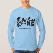 [Kanji] met gemoedsrust. lange mouwen T-shirt (Voorkant)