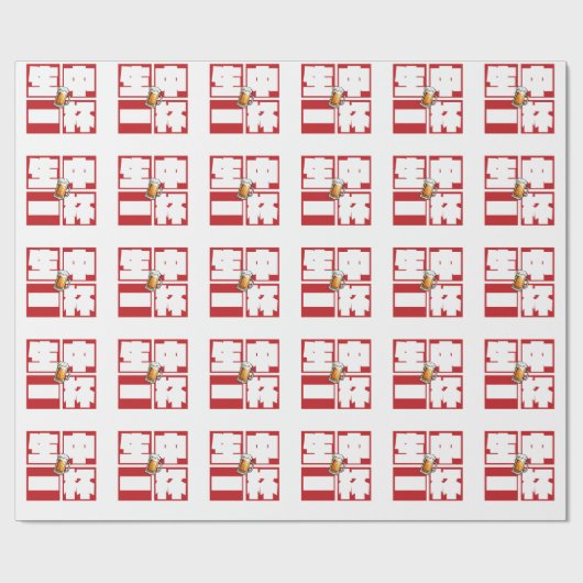 [kanji] namachu-ippai -When ordering draft beer- Cadeaupapier (Vlak)