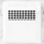 Kanji Names of Fish Rechthoekige Sticker (Tas)