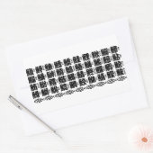 Kanji Names of Fish Rechthoekige Sticker (Envelop)