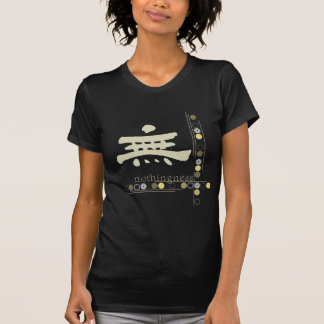Kanji, Nothingness Design Black T-dames T-shirt