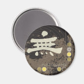 Kanji Nothingness Design Magnet (Voorkant / Achterkant)
