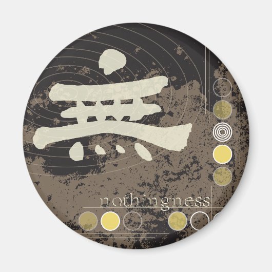 Kanji Nothingness Design Magnet (Voorkant)