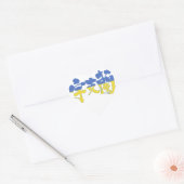 [Kanji] Oekraïne Hart Sticker (Envelop)