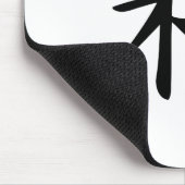 Kanji Peace Symbol in Ink Black Black Muismat (Hoek)