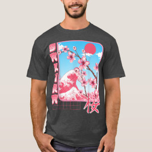 Kanji Sakura Japanse Cherry Flower Blossom Pink S. T-shirt