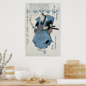 Kanji Samurai Ancient Japans Kunst Print (Keuken)
