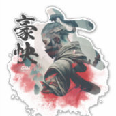 Kanji Samurai Goki Sticker (Voorkant)
