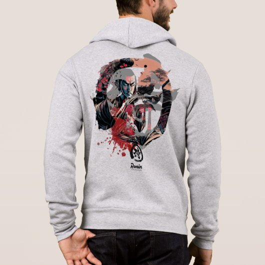 Kanji Samurai Ronin Hoodie (Achterkant)