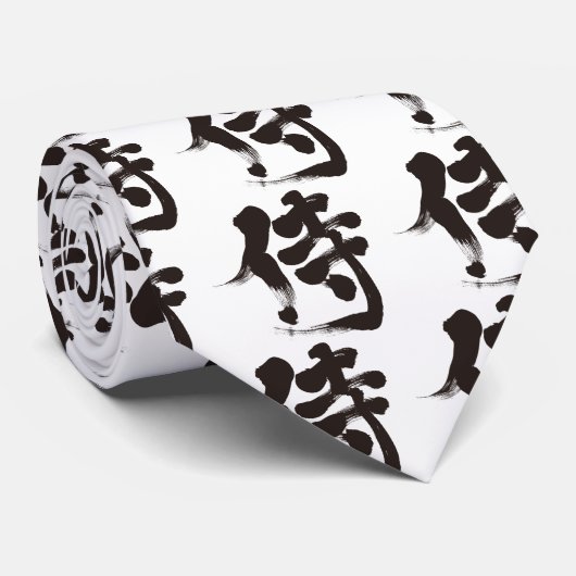 [Kanji] Samurai Stropdas (Opgerold)