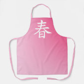 Kanji Spring - Haru 春 Schort (Voorkant)