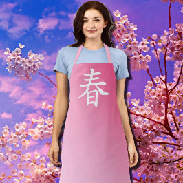 Kanji Spring - Haru 春 Schort