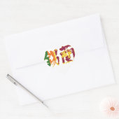 [Kanji] Sri Lanka Hart Sticker (Envelop)