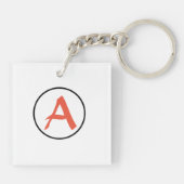 KANJI SYMBOL LOVE ACRYLIC SLEUTELHANGER W/CUSTOM N (Achterkant)