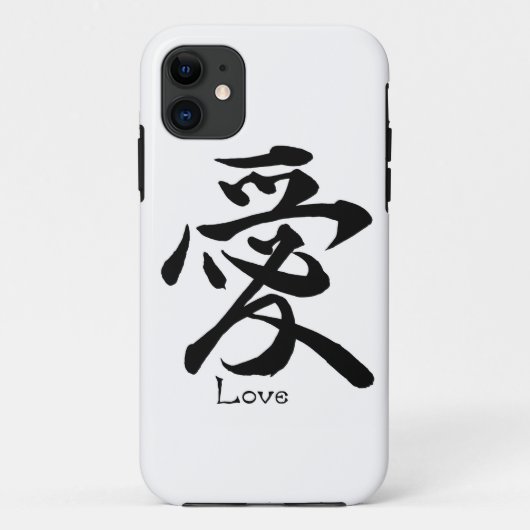 Kanji Symbol LOVE Japanse Chinese kalligrafie Case-Mate iPhone Case (Achterkant)