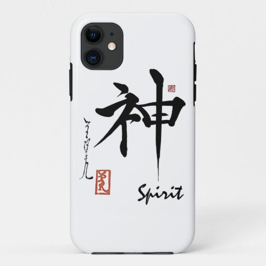 Kanji Symbol SPIRIT Japanse Chinese kalligrafie Case-Mate iPhone Case (Achterkant)