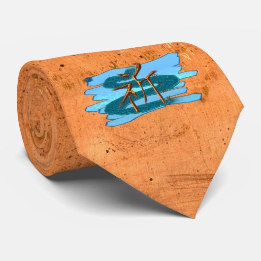 KANJI Symbool voor het woord "PRAY" Mode Stropdas (Opgerold)