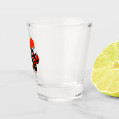 Kanji Tasogare/Dusk Japanese Calligraphy Shot Glas (Rechts)