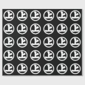 Kanji-teken Jo in cirkel Cadeaupapier (Vlak)