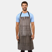 Kanji-tekst aan boord schort (Gedragen)