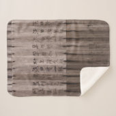 Kanji-tekst aan boord sherpa deken (Voorkant (horizontaal))