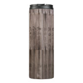 Kanji-tekst aan boord thermosbeker (Achterkant)