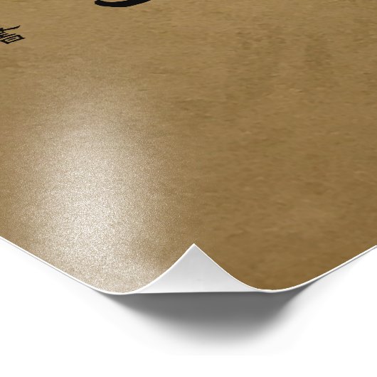 kanji - Thousand Character Classic - Foto Afdruk (Hoek)