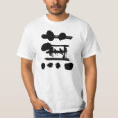 [Kanji] touwnip als zwarte letter T-shirt (Voorkant)