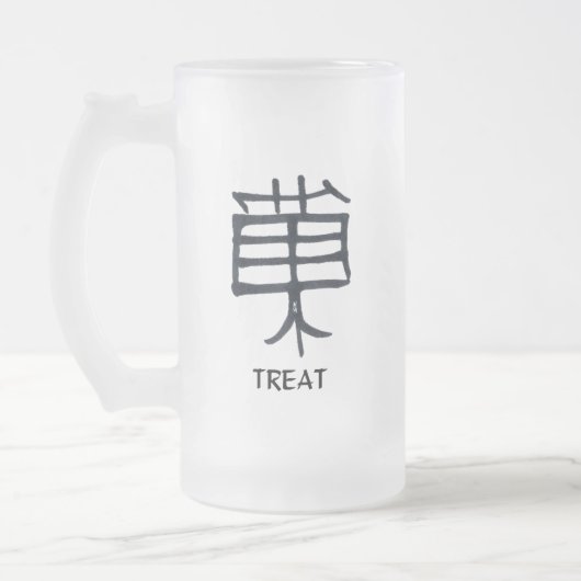 Kanji Treat frosted mok (Links)