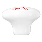 Kanji Treat Red-keramische knop (Zijkant)