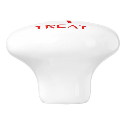 Kanji Treat Red-keramische knop (Zijkant)