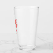 Kanji Treat rode glazen tumbler (Links)
