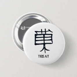 Kanji Treat ronde knop Ronde Button 5,7 Cm