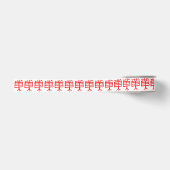 Kanji Treat rood wit lint spoel (Voorkant)