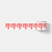 Kanji Treat rood wit lint spoel (Voorkant)