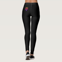 Kanji Treat zwarte leggings